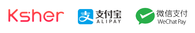 บริการรับชำระเงินออนไลน์ Wechat Pay , Alipay
